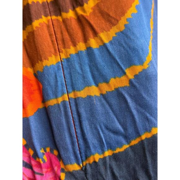 FARM Rio Vintage Wave Midi Dress Size S Pink With Fabric pull - Picture 13 of 14